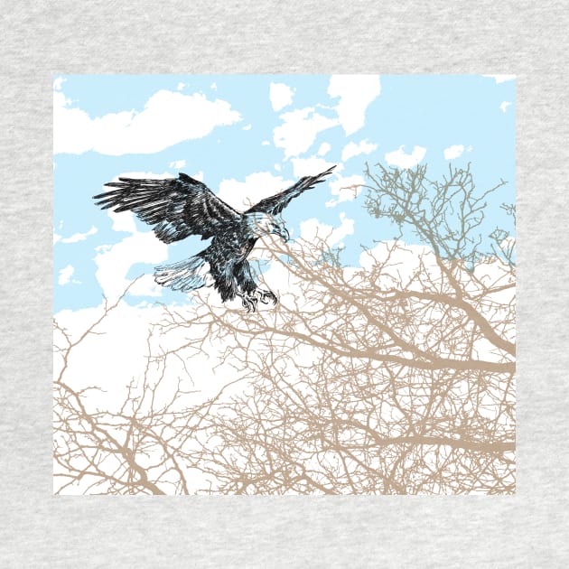 Bald eagle print by rachelsfinelines